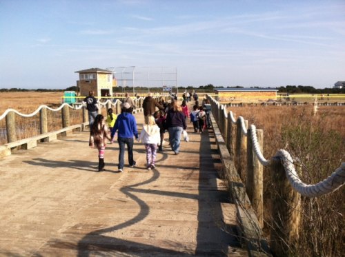 If you build it, they will come. It just seems right to cross a bridge to the Ocracoke ballfield. 